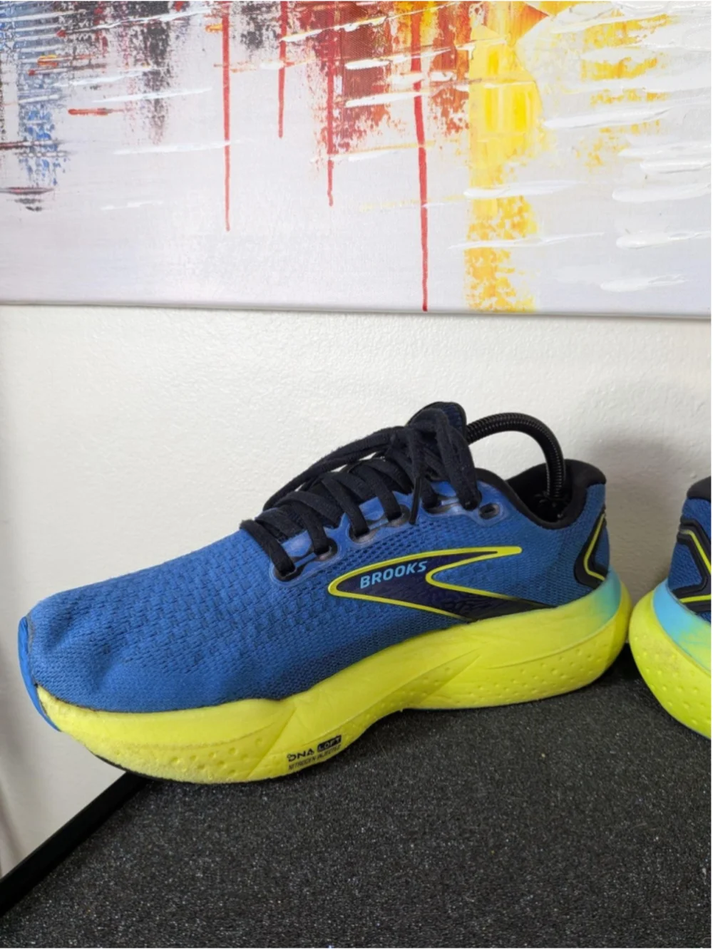 Brooks Glycerin 21 Shoes Mens Size 9 Blue Running Sneakers 1104191D429